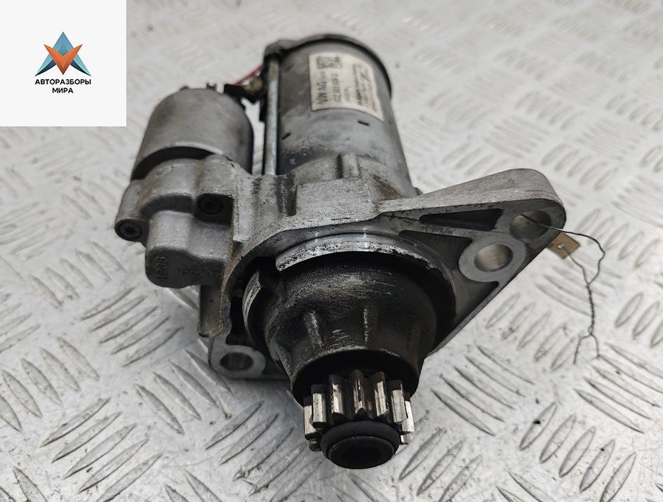 стартер Skoda Octavia mk3 (A7 5E) 2014, 1.4 л., бензин, МКПП, коричневый, хетчбэк 5 дв., 02Z911024Q - фото №1