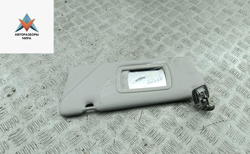 козырек солнцезащитный Renault Laguna 3 поколение 2008, 2.0 л., бензин, МКПП, чёрный, универсал - фото №1