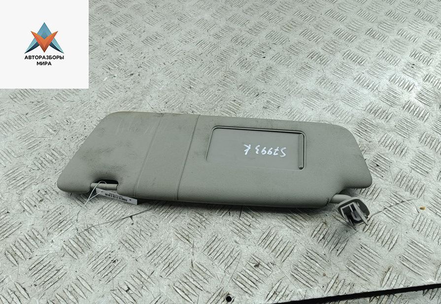 козырек солнцезащитный Audi A4 B6 2002, 1.9 л., дизель, МКПП, чёрный, универсал, 8E0857551A - фото №1