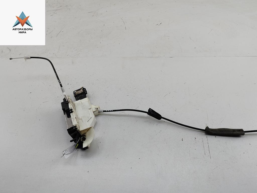 замок двери передней левой Peugeot 308 T7 2008, 1.6 л., бензин, МКПП, синий, хетчбэк 5 дв. - фото №1