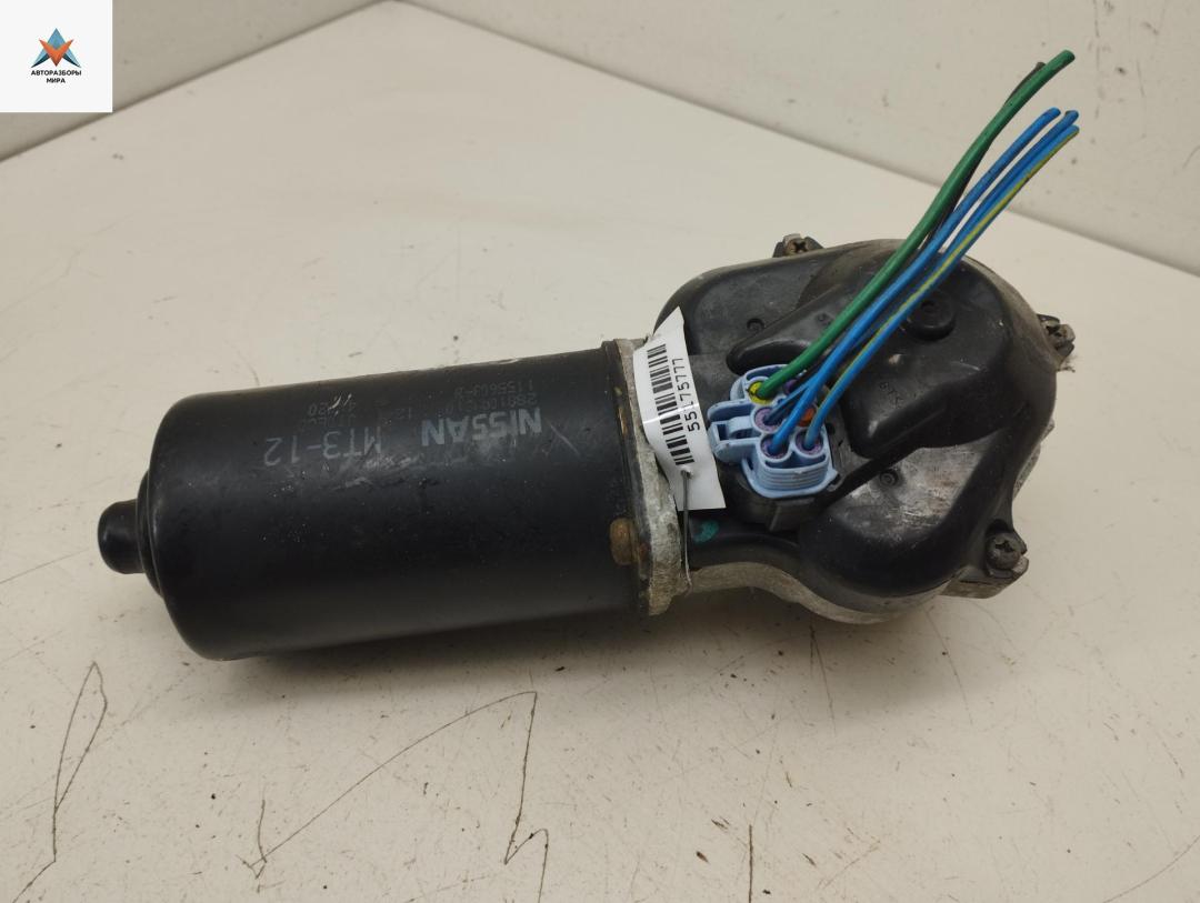 моторчик передних стеклоочистителей (дворников) Nissan Primera P12 2004, 2.0 л., бензин, МКПП, серый, универсал, 28810AU310 - фото №1