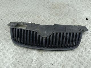 решетка радиатора Skoda Fabia 2 поколение (5J) 2008, серый, хетчбэк 5 дв.