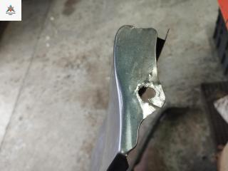 крыло переднее левое Chrysler Voyager 4 поколение [рестайлинг] 2005, 2.8 л., дизель, АКПП, серый, минивэн