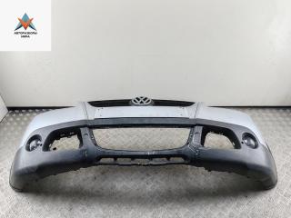 бампер передний Volkswagen Polo 4 поколение [рестайлинг] 2007, бензин, серый, хетчбэк 5 дв., 6Q0807217