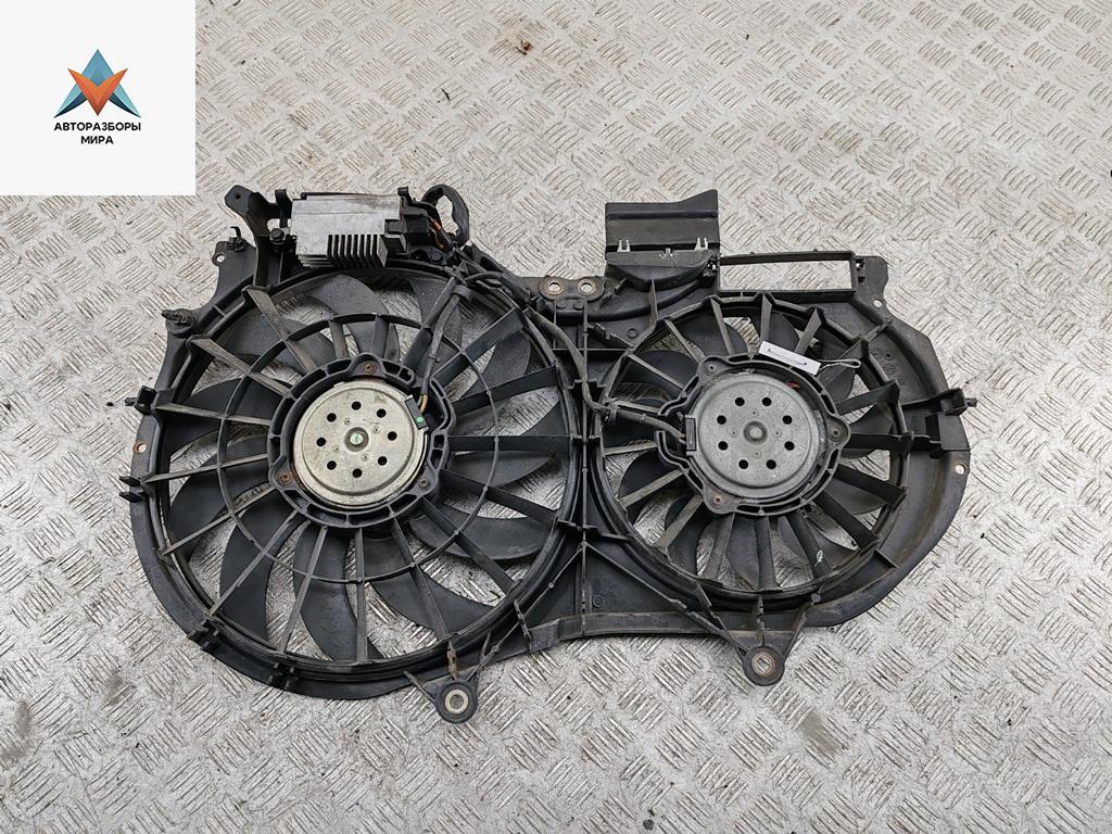 вентилятор радиатора Audi A4 B6 2003, 2.4 л., бензин, АКПП, серый, универсал, 867008D - фото №1