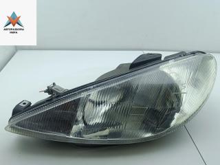 фара левая Peugeot 206 1 поколение [рестайлинг] 2002, 1.4 л., бензин, МКПП, серый, универсал