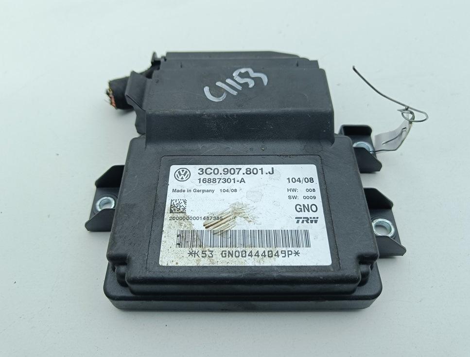 блок управления ручником Volkswagen Passat B6 2008, 1.9 л., дизель, МКПП, красный, универсал, 3C0907801J - фото №1