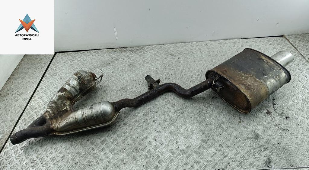 глушитель BMW 5 серия E39 1998, 2.0 л., бензин, МКПП, серый, универсал - фото №1