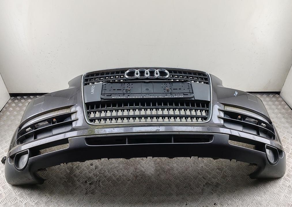 бампер передний Audi Q7 4L 2006, бензин, серый, внедорожник 5 дв.