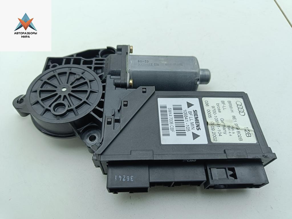 моторчик стеклоподъемника передний правый Audi A4 B6 2002, 1.9 л., дизель, МКПП, чёрный, универсал, 8E1959802B - фото №1