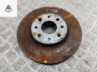 диск тормозной передний Fiat Doblo 1 поколение 2002, 1.6 л., бензин, МКПП, красный, фургон