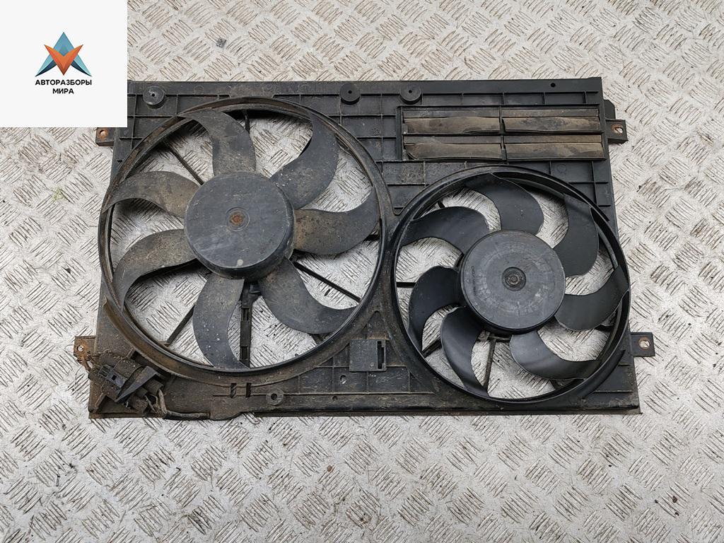 вентилятор радиатора Volkswagen Passat B6 2006, 2.0 л., дизель, МКПП, чёрный, универсал, 1K0121207AD - фото №1