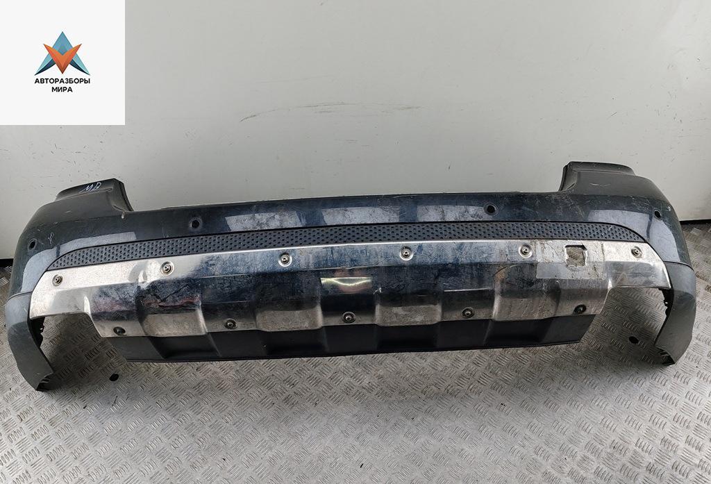 бампер задний Mercedes-Benz M-Class ML W164 2006, чёрный, внедорожник 5 дв. - фото №1