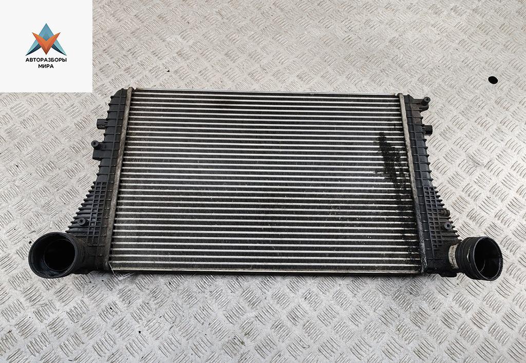 радиатор интеркулера Volkswagen Touran 1 поколение 2003, 1.9 л., дизель, МКПП, серый, минивэн, 1K0145803 - фото №1