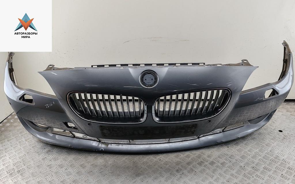 бампер передний BMW 5 серия F07/F10/F11 2011, дизель, серый, универсал, 7232330 - фото №1