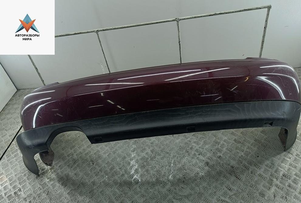 бампер задний Audi A4 B5 1997, красный, седан - фото №1