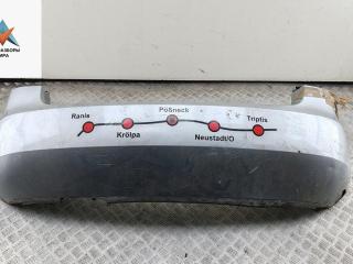 бампер задний Skoda Fabia 2 поколение (5J) 2009, серый, хетчбэк 5 дв.