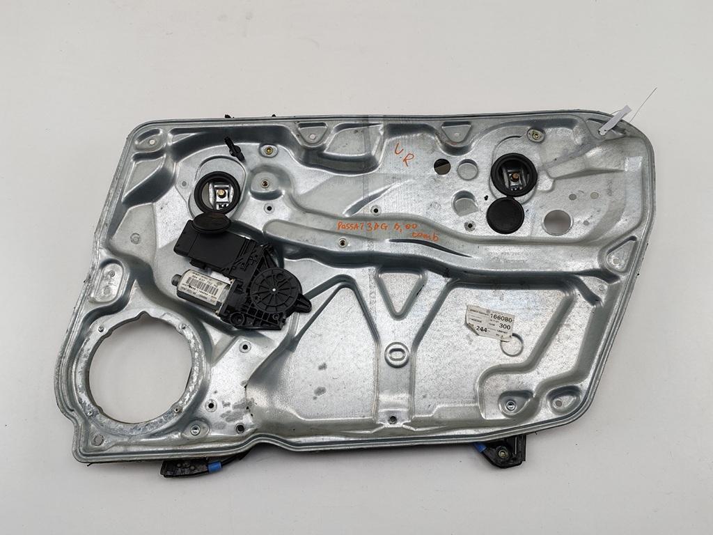 стеклоподъемник электрический передний правый Volkswagen Passat B5 1998, 1.9 л., дизель, МКПП, зелёный, универсал, 3B4837756D - фото №1
