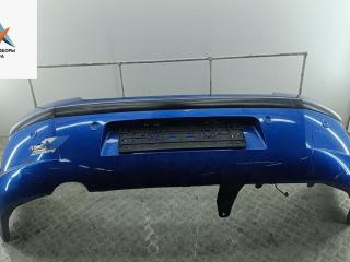 бампер задний Peugeot 407 1 поколение 2004, синий, седан, 9644596077