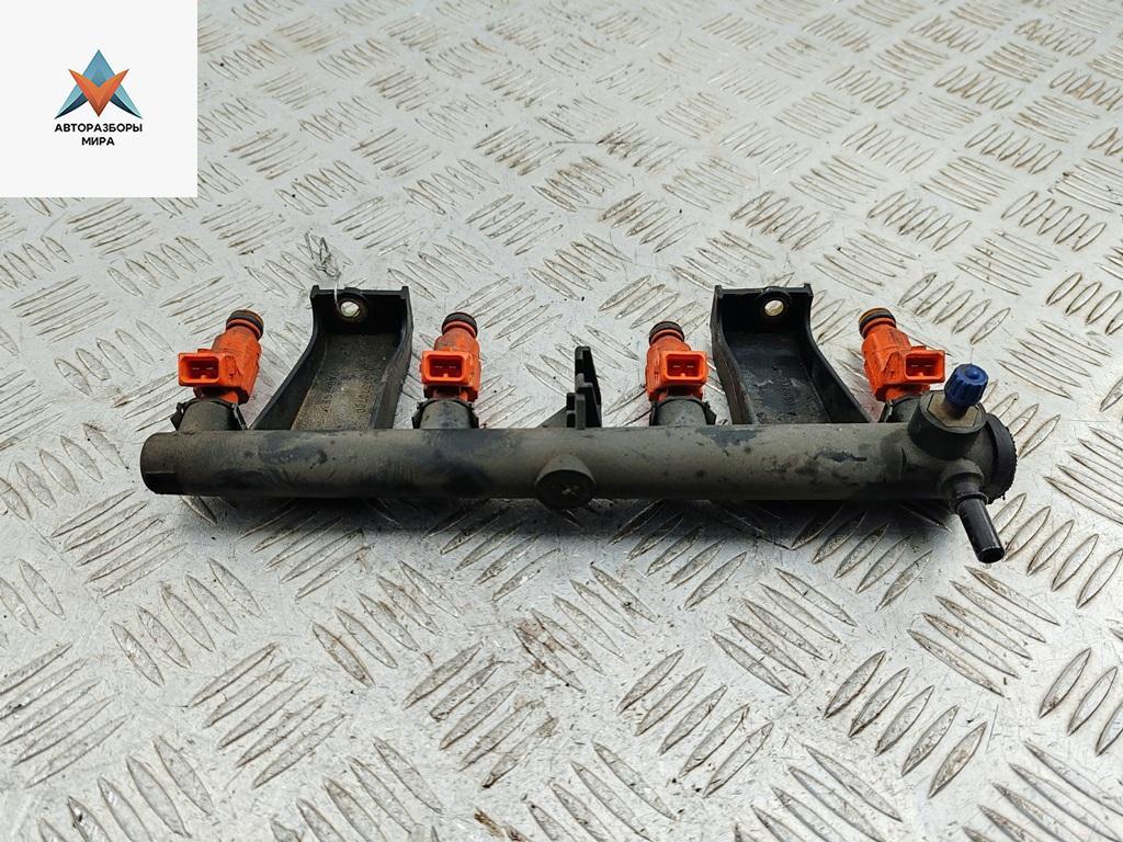 Форсунка топливная (комплект) Peugeot 307 1 поколение 2001, 1.6 л., бензин, МКПП, чёрный, хетчбэк 5 дв., 0280156034 - фото №1