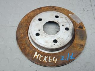 диск тормозной задний Toyota Auris 1 поколение [рестайлинг] 2010, 1.4 л., D-4D, дизель, МКПП, хетчбэк 5 дв.