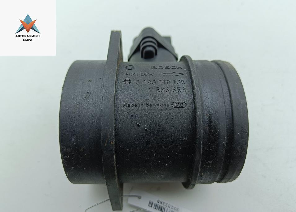 Расходомер (измеритель потока воздуха) BMW 3 серия E90/E91/E92/E93 2005, 2.0 л., бензин, МКПП, чёрный, универсал, 0280218165, 7533853 - фото №1