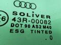 стекло двери передней правой Audi A6 Allroad Quattro C5 2000, 2.5 л., дизель, АКПП, зелёный, универсал - фото №2