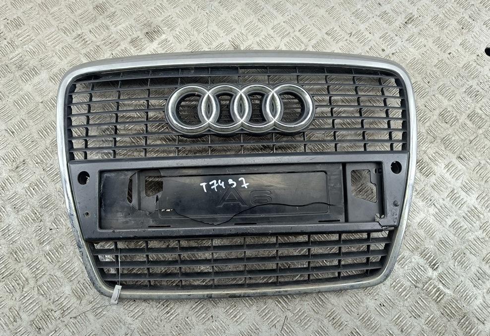 решетка радиатора Audi A6 C6 2005, серый, универсал, 4F0853651