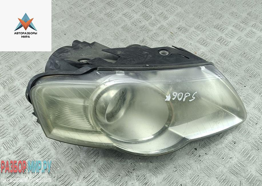 фара правая Volkswagen Passat B6 2007, 2.0 л., дизель, АКПП, серый, универсал - фото №1