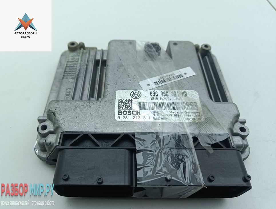 ЭБУ Volkswagen Passat B6 2006, 2.0 л., дизель, МКПП, синий, универсал, 03G906021MR - фото №1