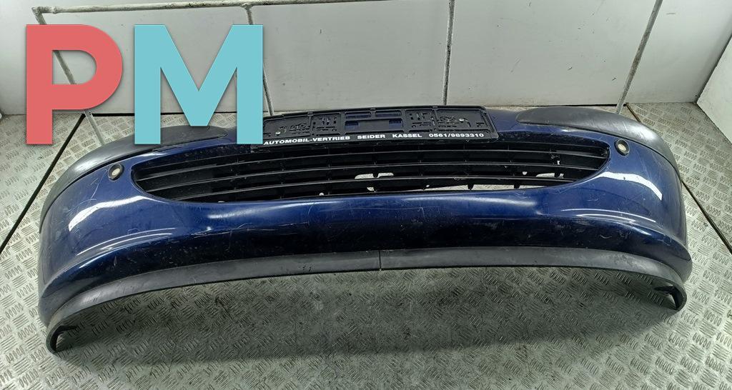 бампер передний Peugeot 307 1 поколение 2001, бензин, синий, хетчбэк 5 дв. - фото №1