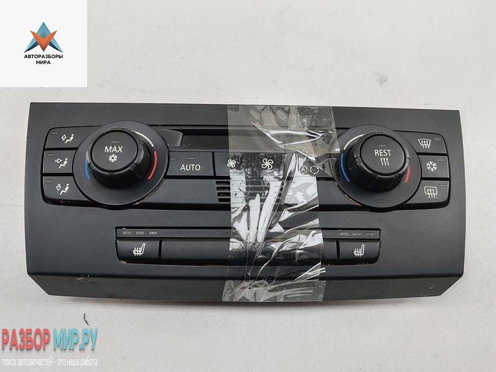 блок управления печки / климат-контроля BMW 3 серия E90/E91/E92/E93 2005, 2.0 л., бензин, МКПП, чёрный, универсал, 64116983944 - фото №1