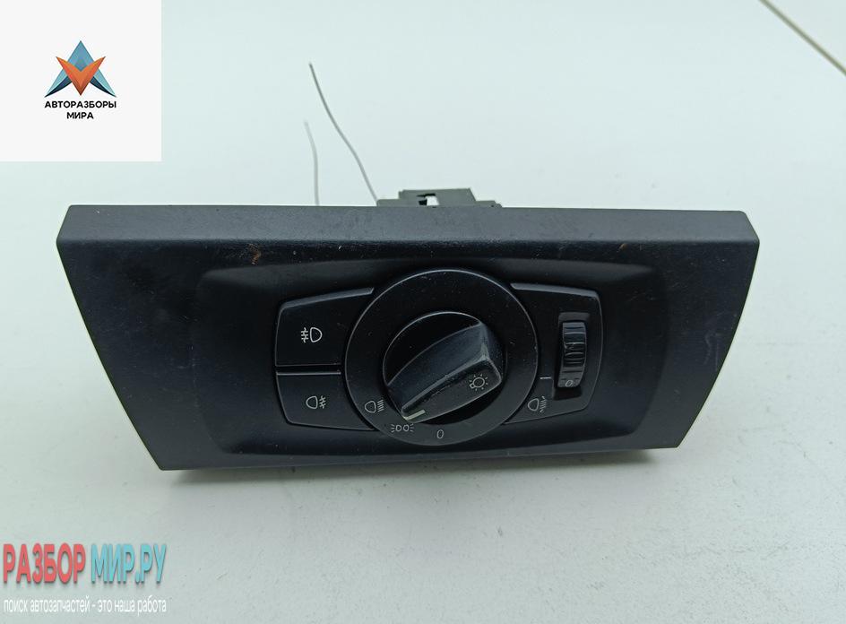 переключатель света BMW 3 серия E90/E91/E92/E93 2005, 2.0 л., бензин, МКПП, чёрный, универсал, 6932794 - фото №1