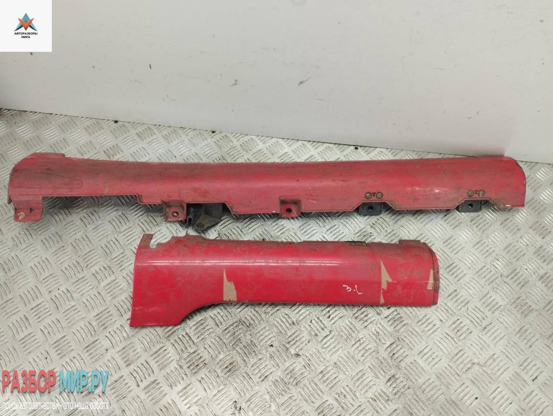 Накладка на порог наружная левая Chevrolet Spark M300 2010, красный, хетчбэк 5 дв., 95969638, 96687253 - фото №1