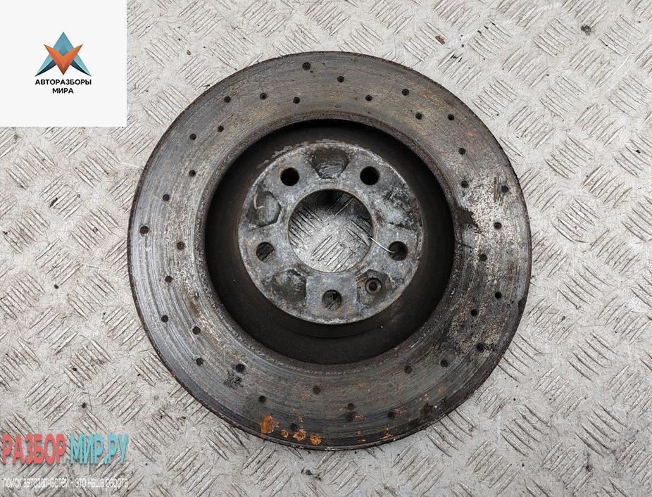 диск тормозной передний Audi A6 4F/C6 2005, 3.2 л., бензин, МКПП, серый, универсал - фото №1