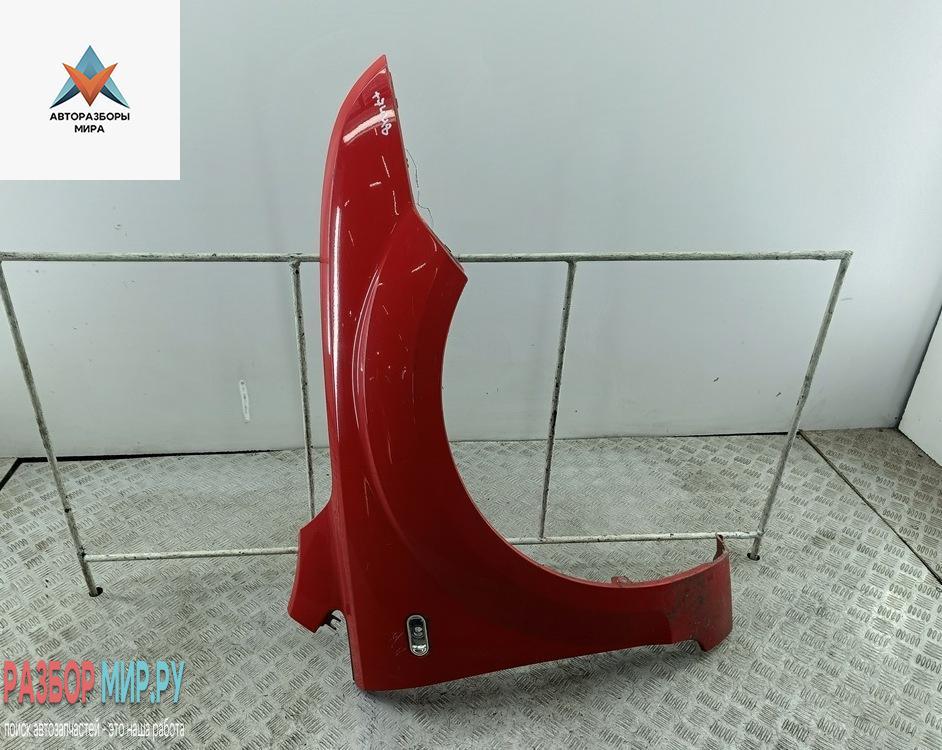 крыло переднее правое Ford Focus 2 поколение 2004, 1.6 л., i, бензин, МКПП, красный, универсал - фото №1