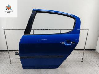дверь сдвижная Peugeot 407 1 поколение 2004, синий, седан