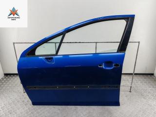 дверь сдвижная Peugeot 407 1 поколение 2004, синий, седан