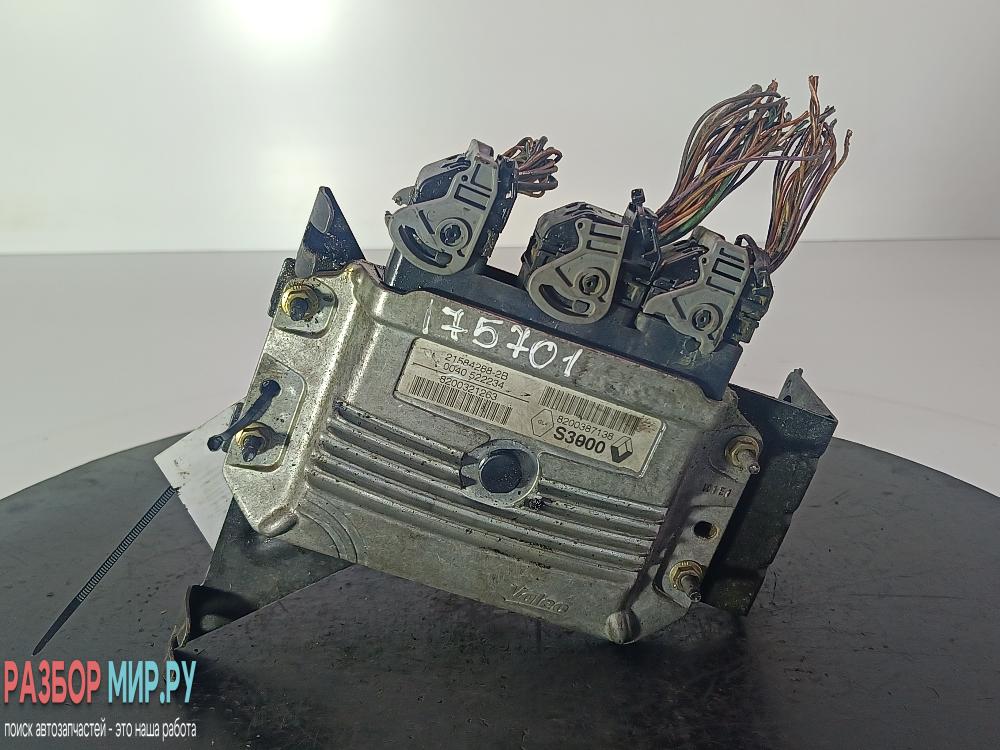 Блок управления двигателем Renault Megane 2 поколение 2004, цвет, 8200387138 - фото №1