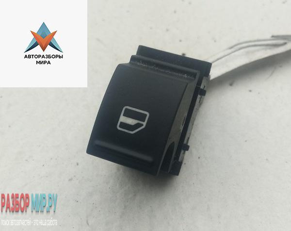 кнопка стеклоподъемника заднего правого Volkswagen Passat B6 2009, 1.4 л., бензин, МКПП, чёрный, универсал, 7L6959855B - фото №1