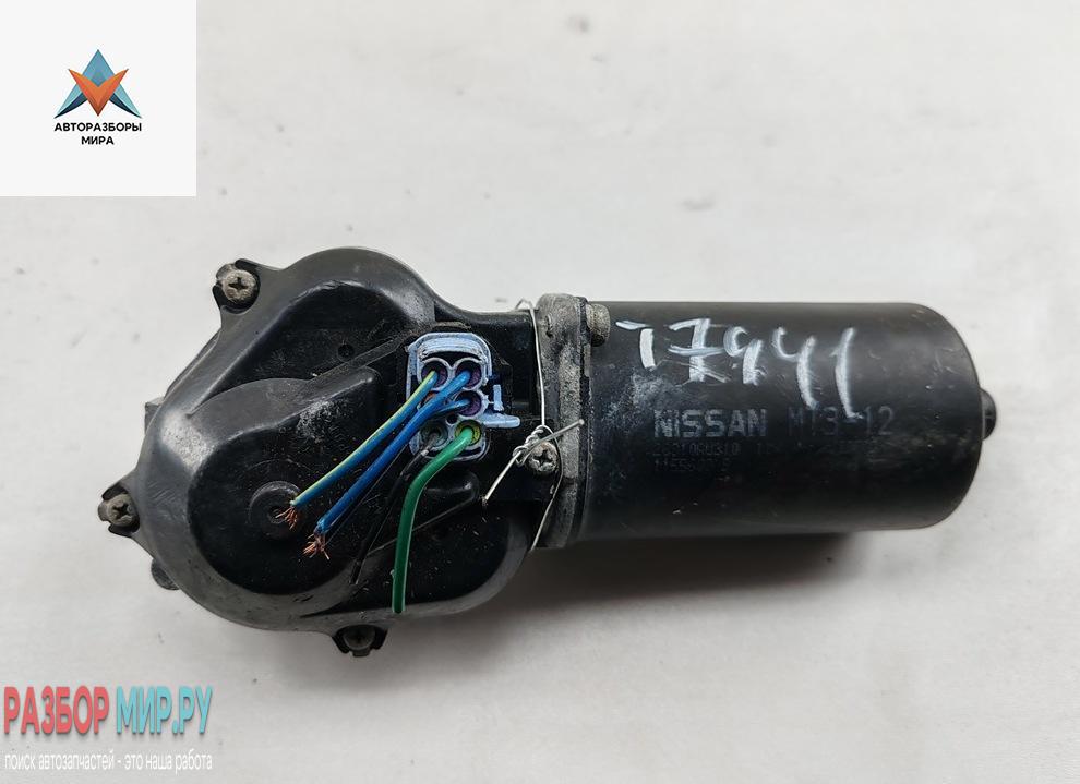 моторчик передних стеклоочистителей (дворников) Nissan Primera P12 2002, 2.2 л., дизель, МКПП, серый, универсал, 28810AU310 - фото №1