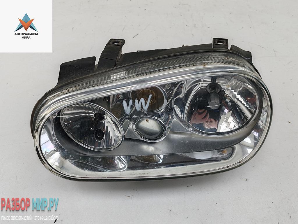 фара левая Volkswagen Golf 4 поколение 1999, 1.6 л., бензин, МКПП, серый, универсал, 1J1941015C - фото №1