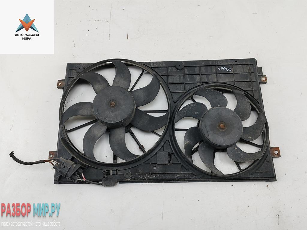 вентилятор радиатора Volkswagen Passat B6 2006, 1.6 л., бензин, АКПП, чёрный, универсал, 1K0121207T - фото №1