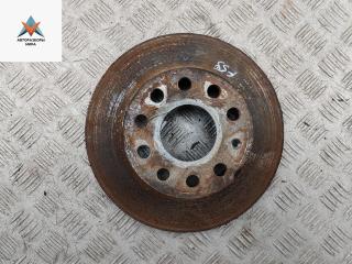 диск тормозной задний Volkswagen Touran 1 поколение [рестайлинг] 2006, 1.6 л., бензин, МКПП, чёрный, минивэн