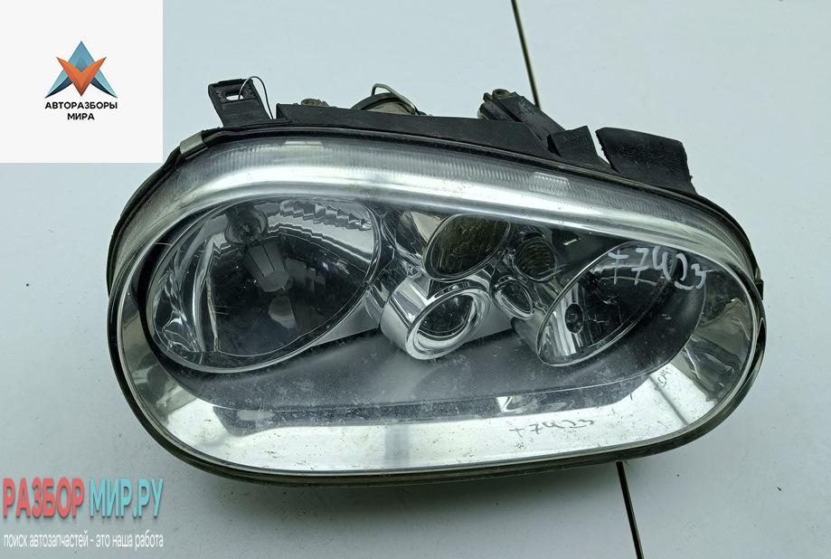 фара левая Volkswagen Golf 4 поколение 2002, 1.6 л., бензин, МКПП, синий, хетчбэк 5 дв., 1J1941015B - фото №1
