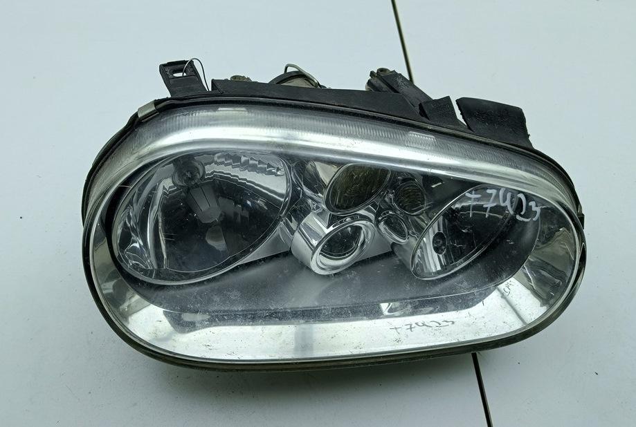 фара левая Volkswagen Golf 4 поколение 2002, 1.6 л., бензин, МКПП, синий, хетчбэк 5 дв., 1J1941015B - фото №1