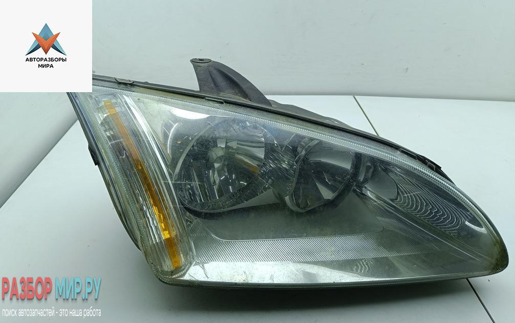 фара правая Ford Focus 2 поколение 2006, 1.8 л., бензин, МКПП, чёрный, универсал - фото №1