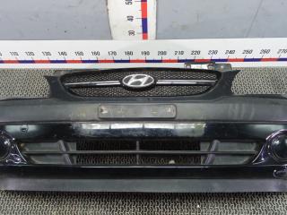 бампер передний Hyundai Getz 1 поколение [рестайлинг] 2006, 1.1 л., бензин, МКПП, хетчбэк 5 дв.