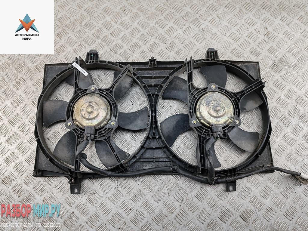 вентилятор радиатора Nissan Primera P12 2002, 2.2 л., дизель, МКПП, серый, универсал, 21400EDZ01 - фото №1