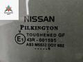 стекло двери задней правой Nissan Note E11 2006, 1.4 л., бензин, МКПП, серый, хетчбэк 5 дв. - фото №2